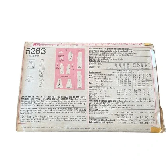 1970s Vintage Simplicity Petite Sewing Patterns Lot - Picture 8 of 16